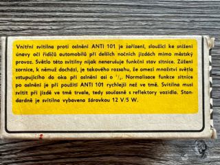!Nov svtilna proti oslnn idie ANTI 101 (1978)