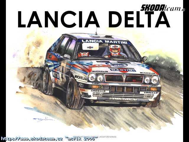 Rally modely Lancia Delta HF Integrale