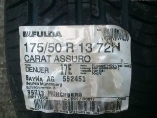 !175 / 50 R13 Fulda Carat Assuro. nov