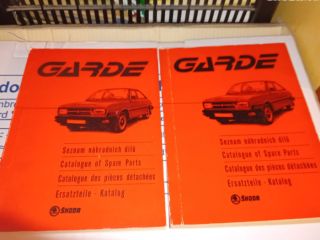 !2x katalog náhradních dílů Škoda Garde