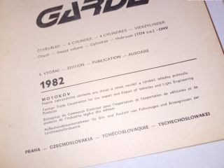 !2x katalog náhradních dílů Škoda Garde