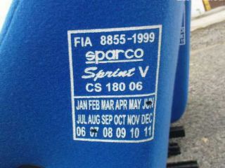 !2x sedaky Sparco Sprint V s FIA homologac