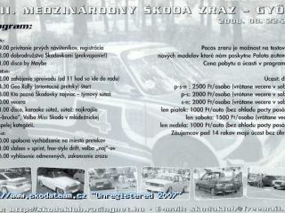 !8. mezinárodní Škoda sraz - Györ 2008 Maďarsko