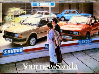 !Dobový prospekt - Yor new Škoda ( AJ ) 1986