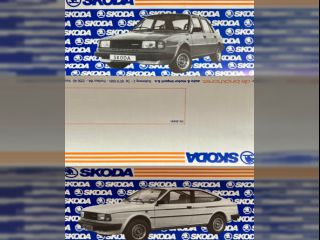 !Dobový prospekt Škoda 105 / 120 / 130 ( 1986 ) NL