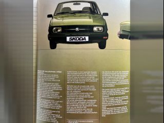 !Dobový prospekt Škoda 105 serie ( 198X ) NL