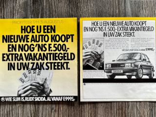 !Dobový prospekt Škoda 130 GL ( 198X ) NL