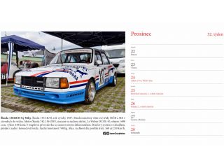 !Kalendář vozů Škoda retro 2025 stolní