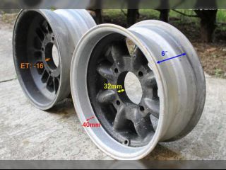 !Minilite magnesium 4x130 6x13˝ ET -16 !