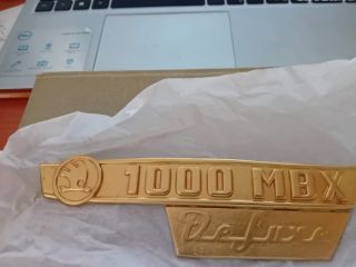 !Mosazný nápis Škoda 1000MBX