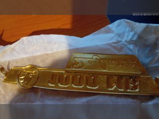 !Nápis zadní kapoty Škoda 1000MB De Luxe