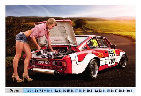 Nástěnný kalendář Škoda 2013-008-srpen