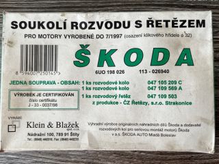 !Nov originln rozvody motoru koda do 7 / 1997