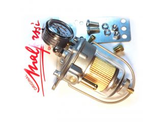 !Regultor tlaku paliva KING 67mm s filtrem - sklenn + tlakomr