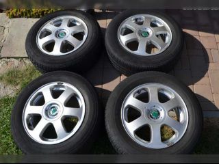 !Sada Alu disk R15+pneu 195/65 R15,orig.koda Octa