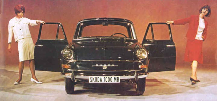 Škoda 1000 MB slaví kulatiny-mw3964d