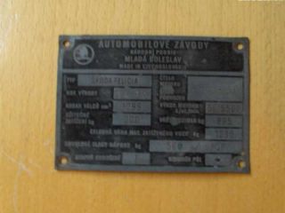 !�koda Felicia r.v.1959