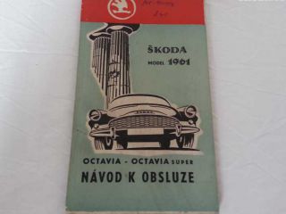 !koda Octavia - nvod k obsluze, model 1961