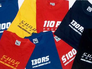 !Trika s logem 110R, 130RS a 100