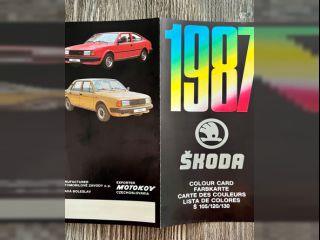 !Vzorník barev - Škoda 105 / 120 / 130 ( 1987 )