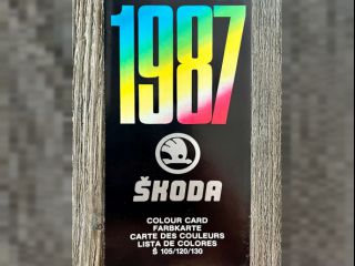!Vzorník barev - Škoda 105 / 120 / 130 ( 1987 )