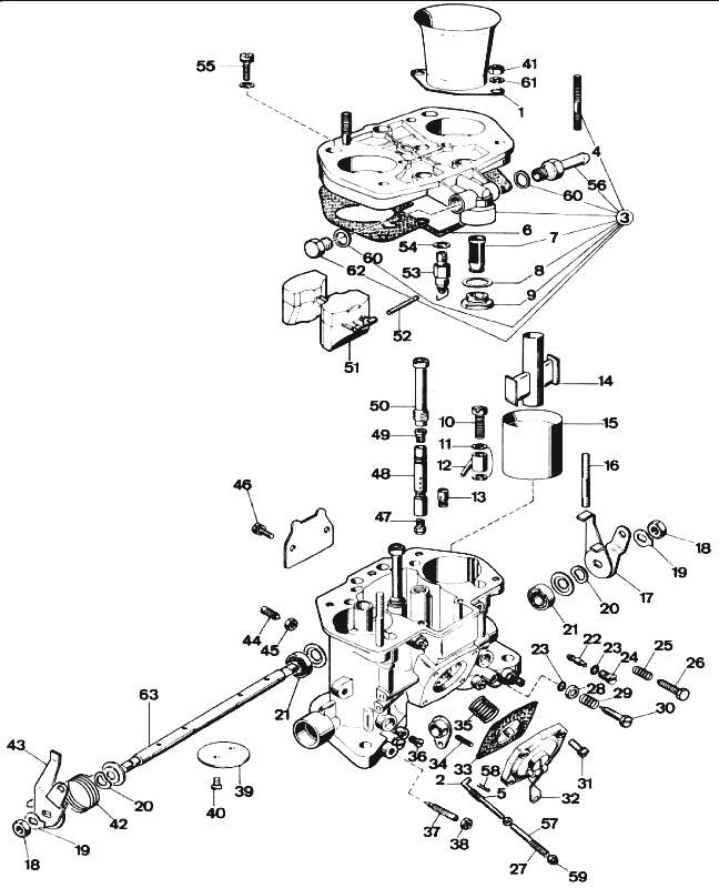 WEBER 44 IDF 71 parts diagram