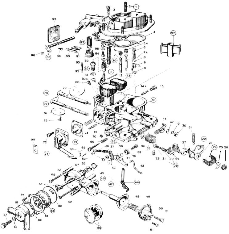 Genuine Weber Carburetor Parts